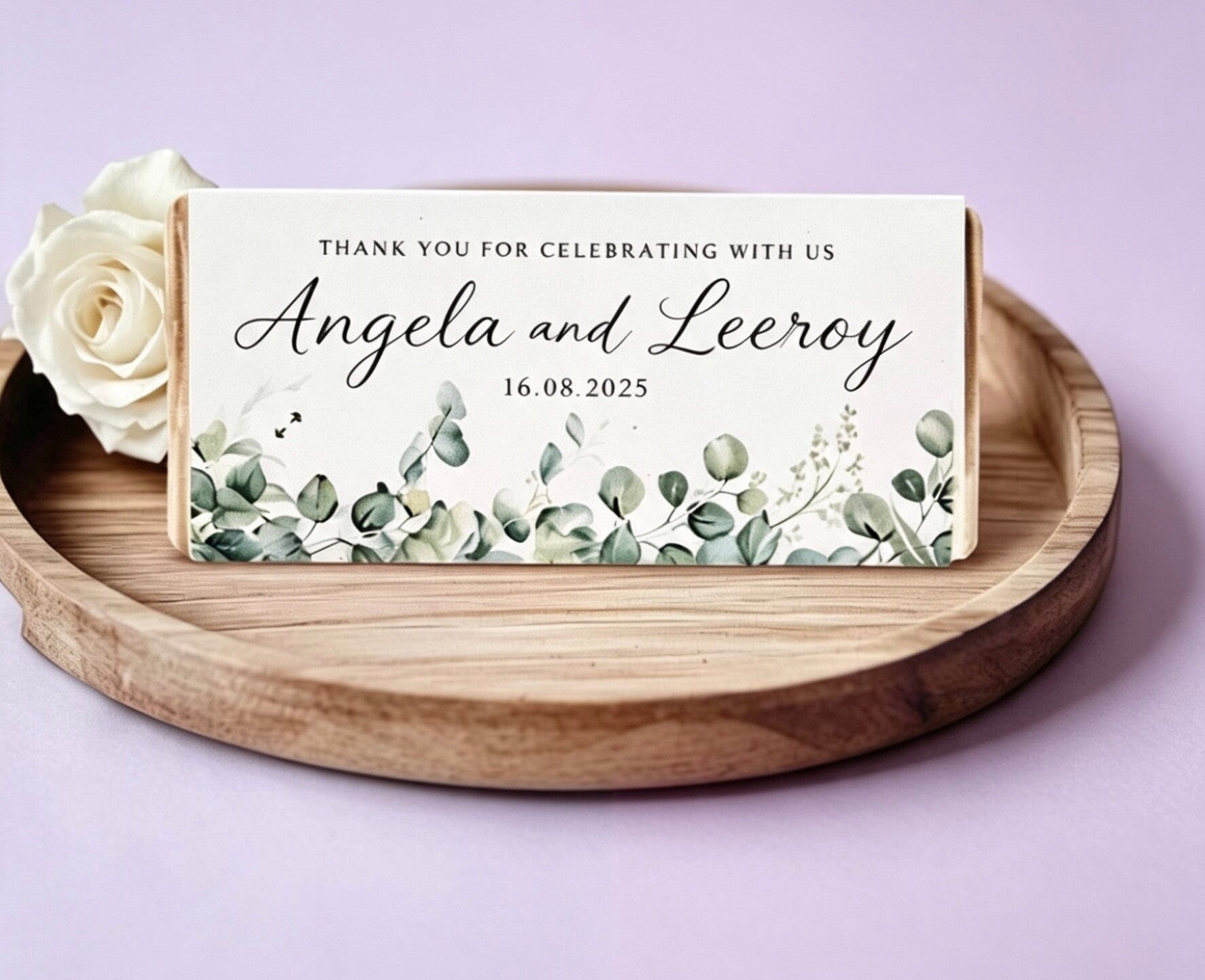 Wedding Favour Chocolate Bar