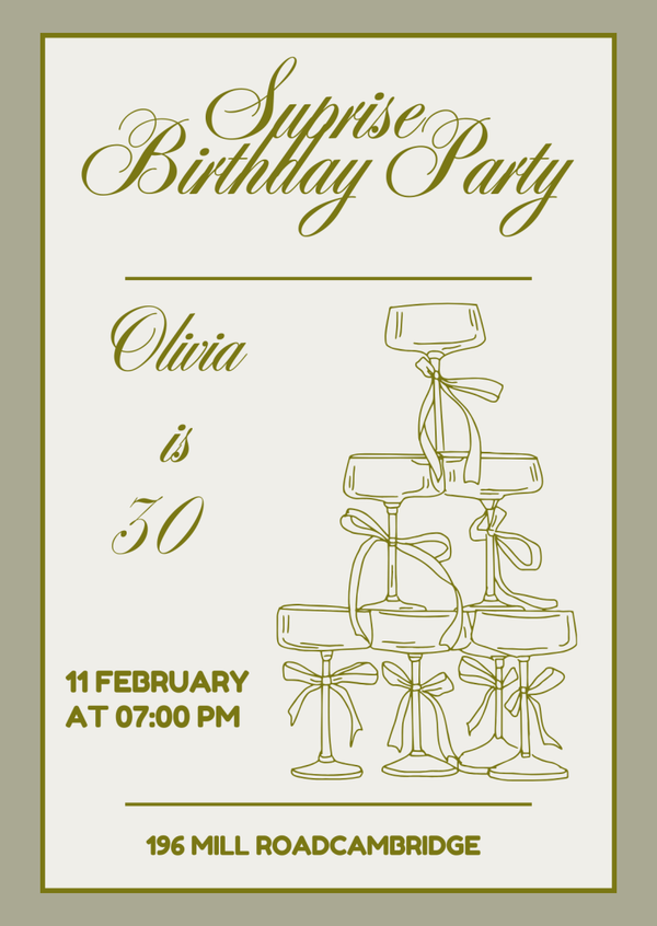 Surprise Party Invitation