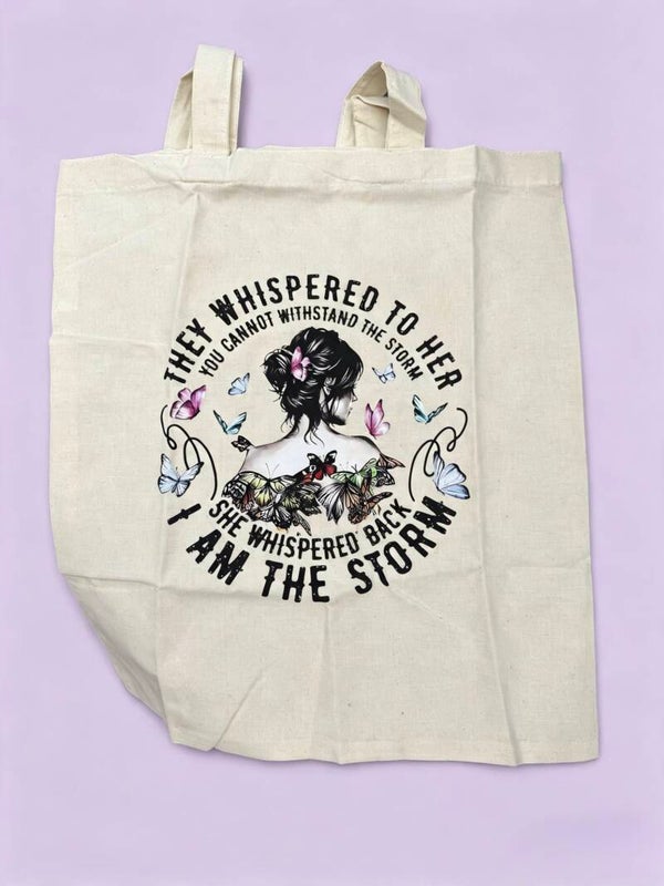 I am the Storm - Cotton Tote Bag
