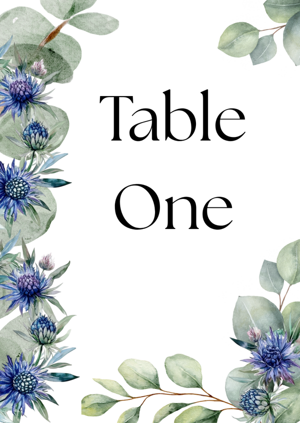 Table Numbers