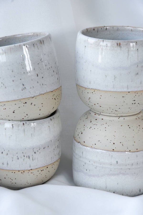 Kaffee Tasse weiss/beige