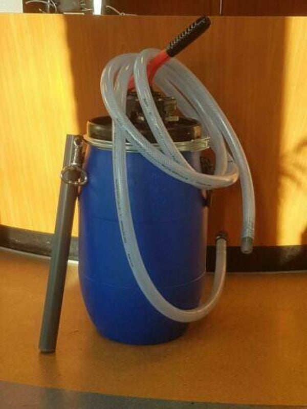 Koedrencher 2.0 met 30 liter vat