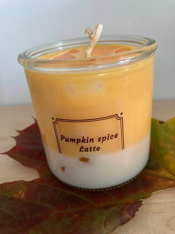 Tuoksukynttilä Kurpitsa Latte/Pumpkin spice(Soijavaha)