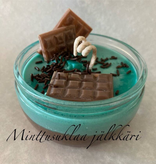 Minttusuklaa jälkkärikynttilä🤎