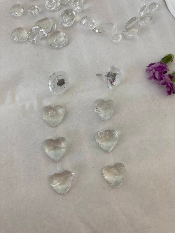 Kimallus sydämet korvakorut🤍