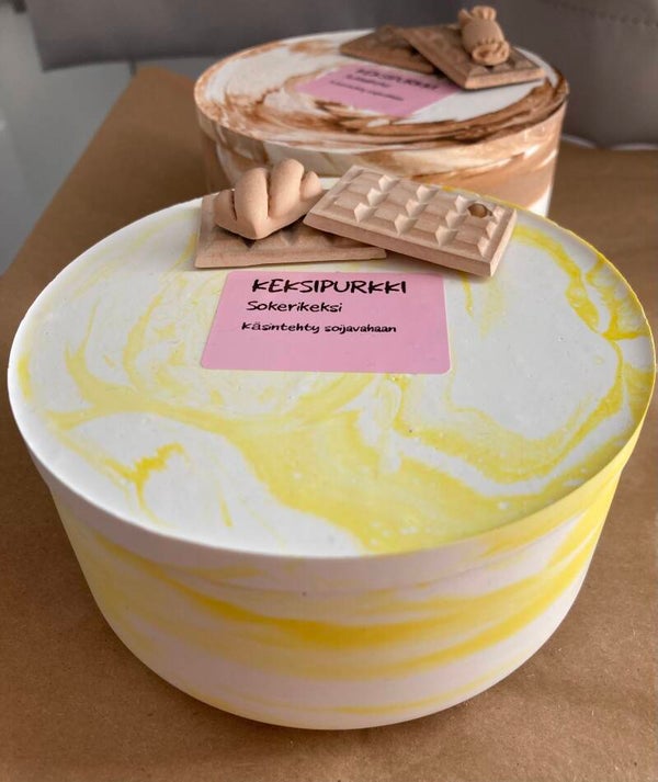 Paistettu keksikynttiläpurkki