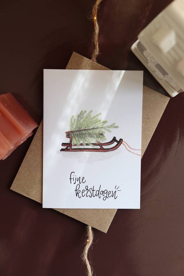 Kerstkaart 'Winterslee'