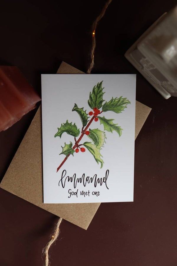 Kerstkaart 'Kersttak'