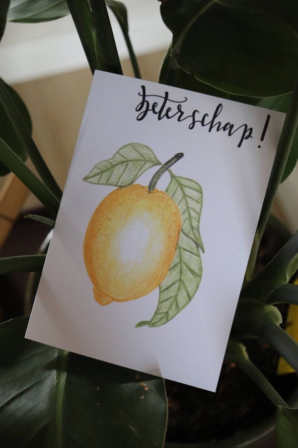 Wenskaart 'Beterschap!'