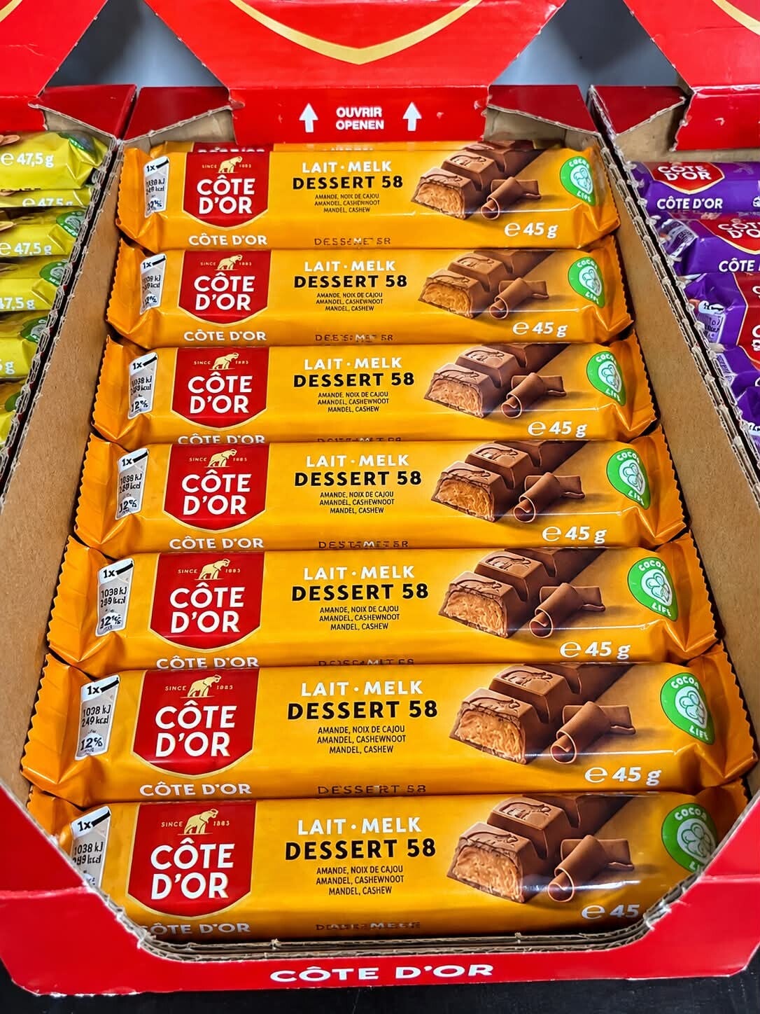 Barre côte d'or Dessert 58