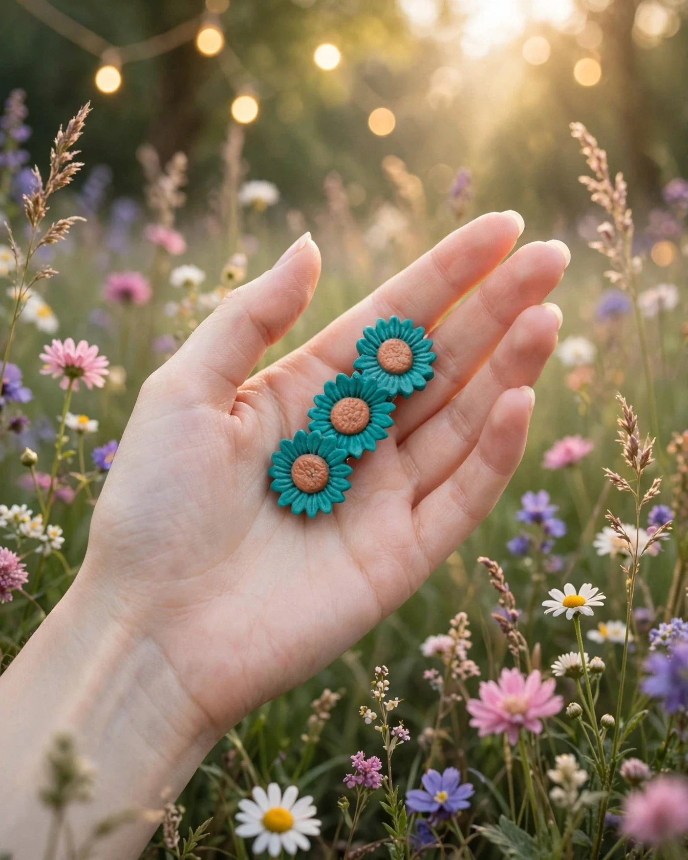 Accesorio pelo 3 flores