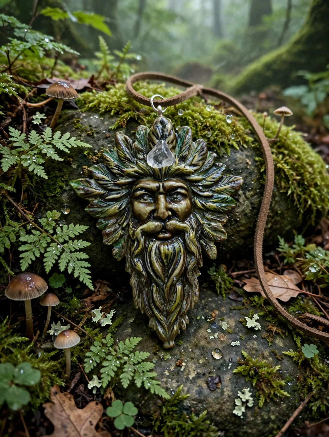 Colgante amuleto dios del bosque