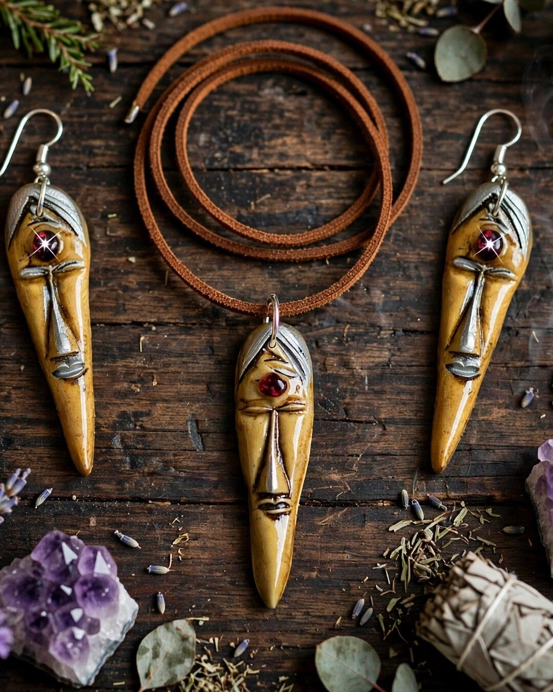 Conjunto máscaras ancestrales