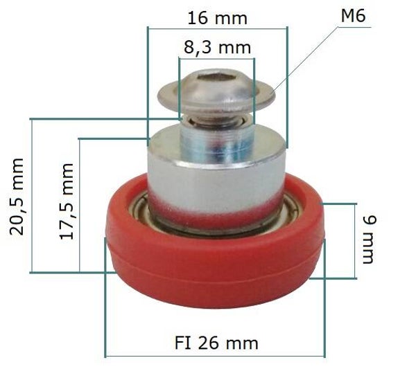 Dakroller reparatie set VS26/9-12