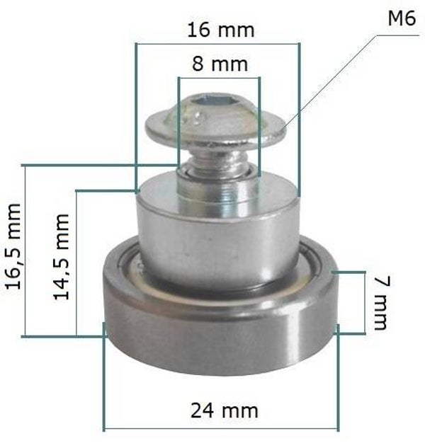 Rollager schuifdaken 24x7  VS24/7-18