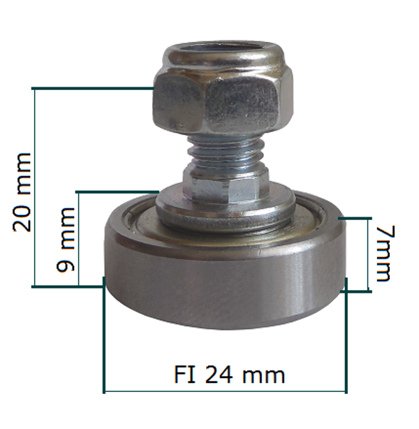 Rollager schuifdaken 24x7  VS24/7-27