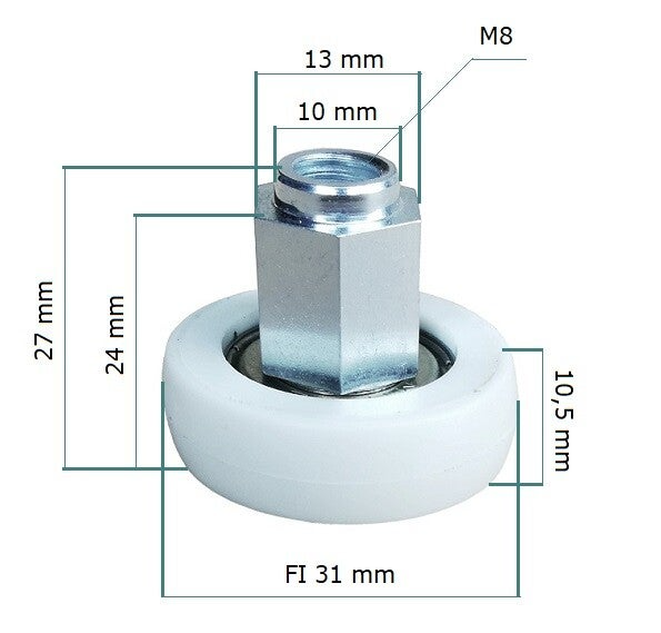 Dakroller reparatie set VS31/10,5-30