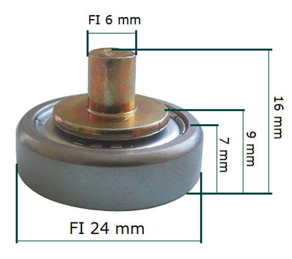 Rollager schuifdaken 24x7  VS24/7-26