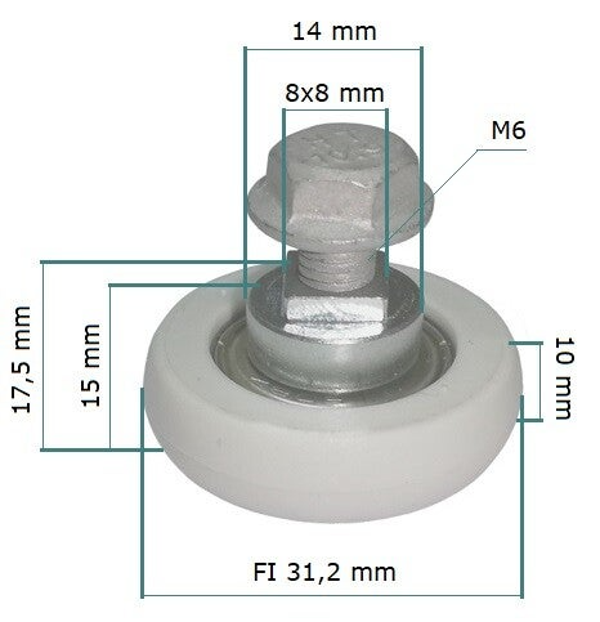 Dakroller reparatie set VS31,2/.10-29