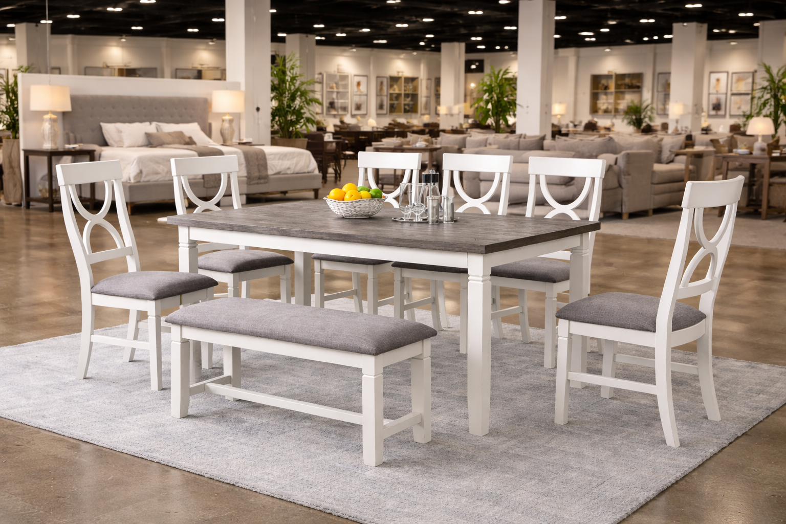 White Dining Set – 6 Piece