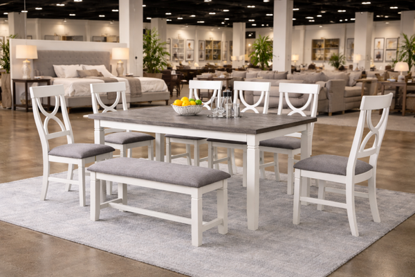 White Dining Set – 6 Piece