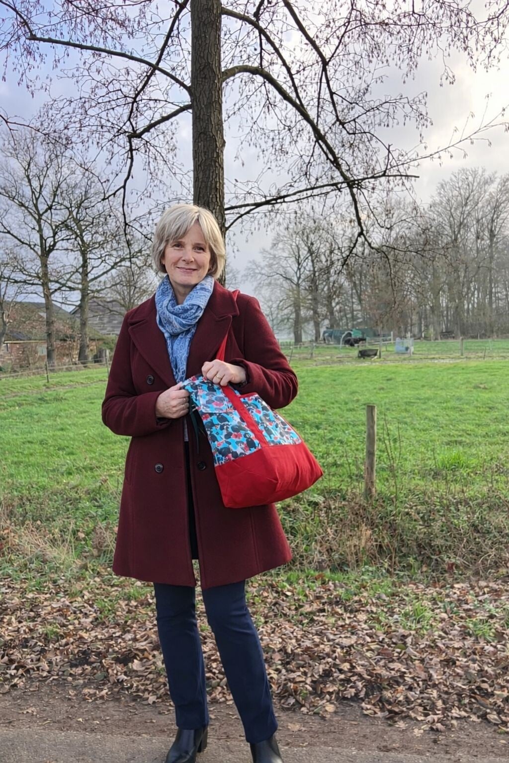 Strandtas : Poedel en amaryllis