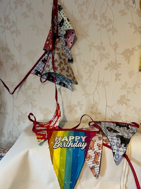 Vlaggetjes : Happy Birthday Lancashire Heeler