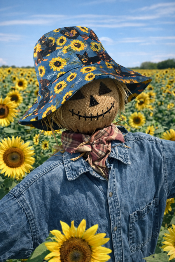 Buckethat : Lancashire Heeler zonnebloemen