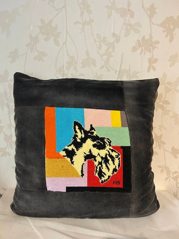 Retro - Kussenhoes Schotse Terrier