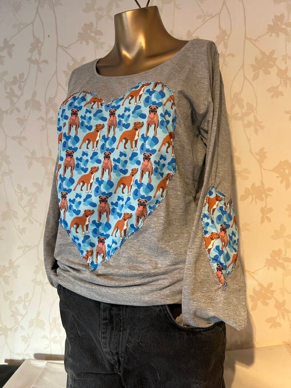 T-Shirt  lange mouwen : Staffordshire Bullterrier