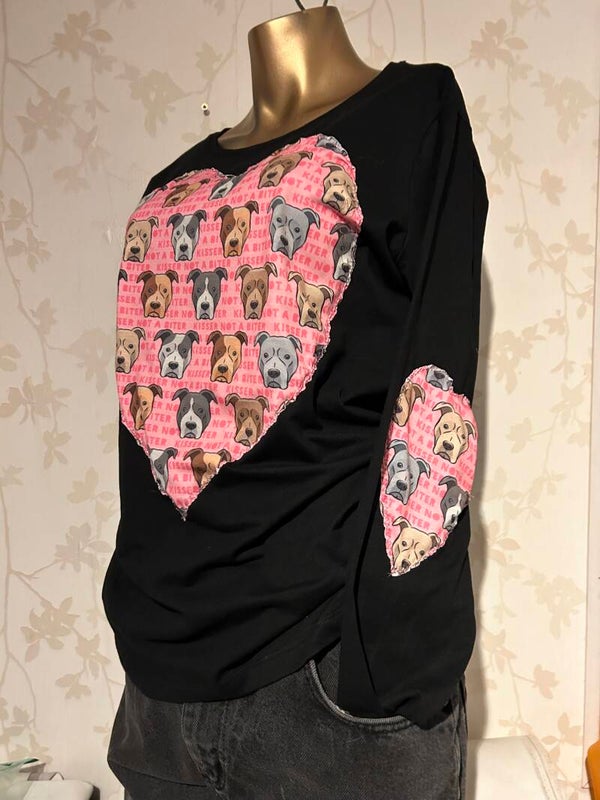 T-Shirt lange mouwen : Pitbull kisser