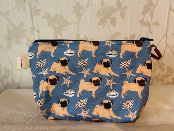 Etui : Mops op strand