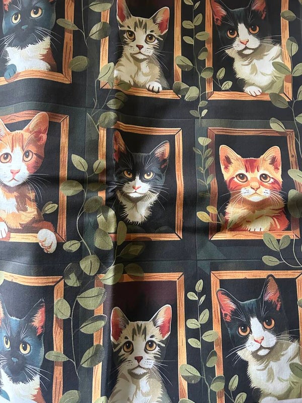 Boodschappentas : Katten in het raam