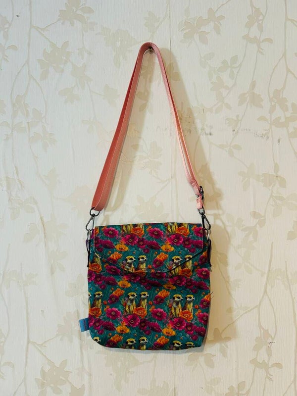 Festival tasje : Stokstaartje in bloemen