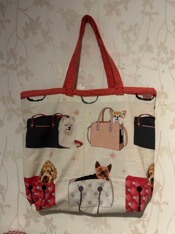 Boodschappentas : Tassen hondjes chihuahua, pomeriaan, yorkie, doodle