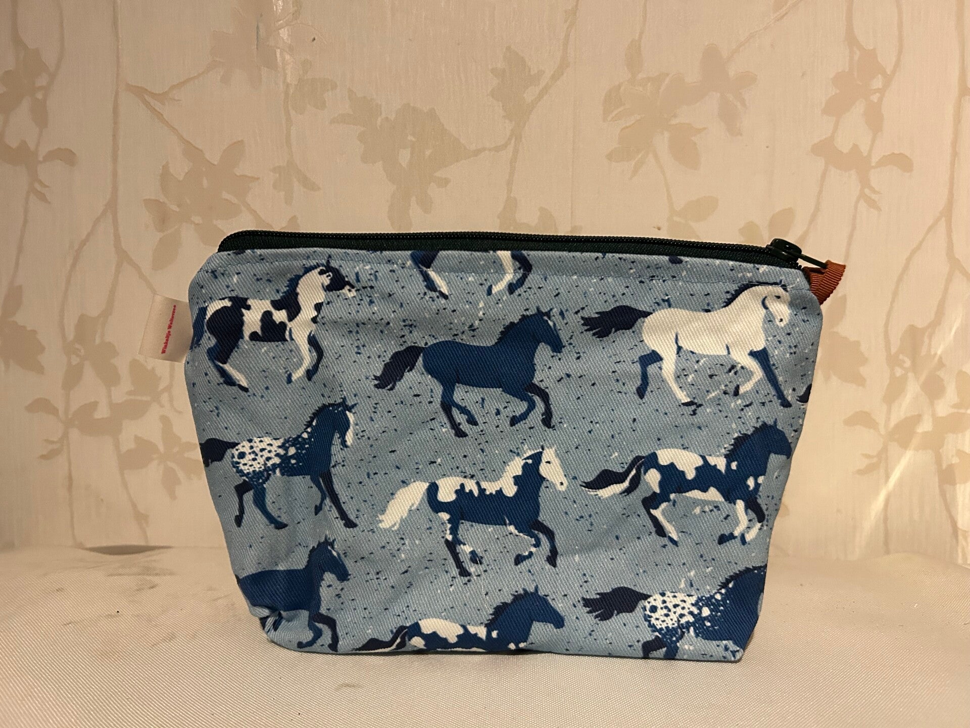Etui : Paarden in blauw