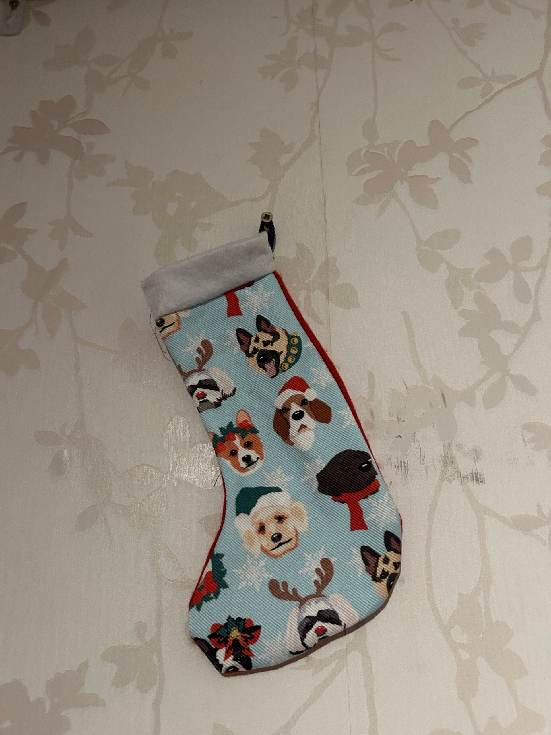 Kerstsok Klein: Hondenkoppen kerst