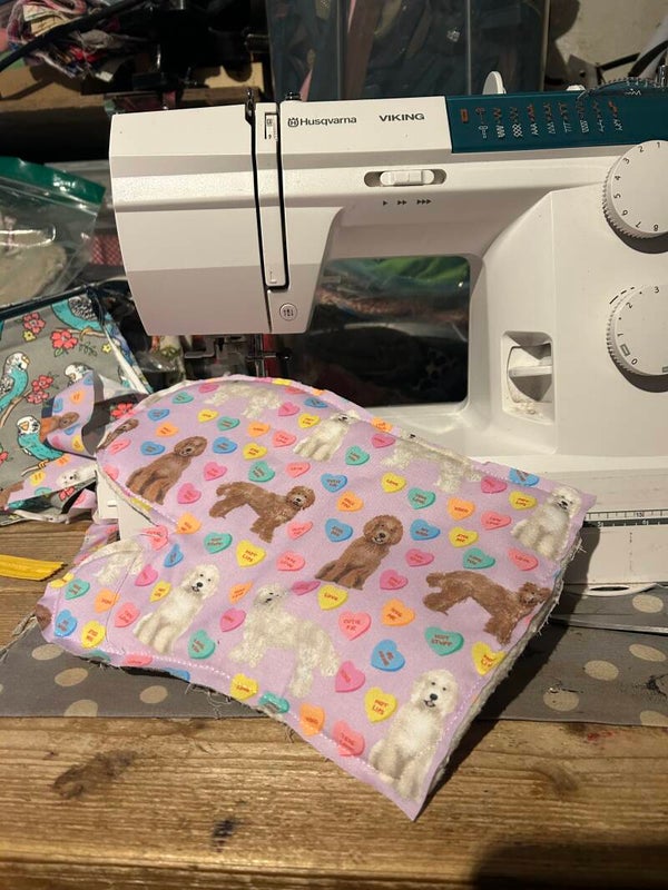 Ovenwanten : labradoodle -in productie-