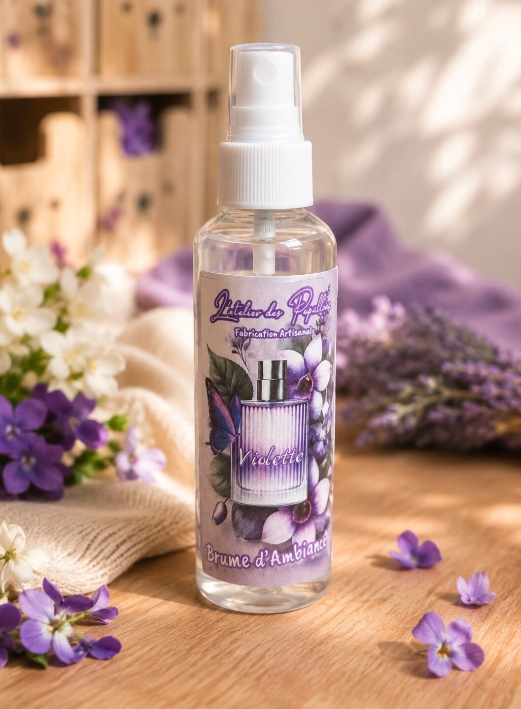 Brume d'ambiance violette