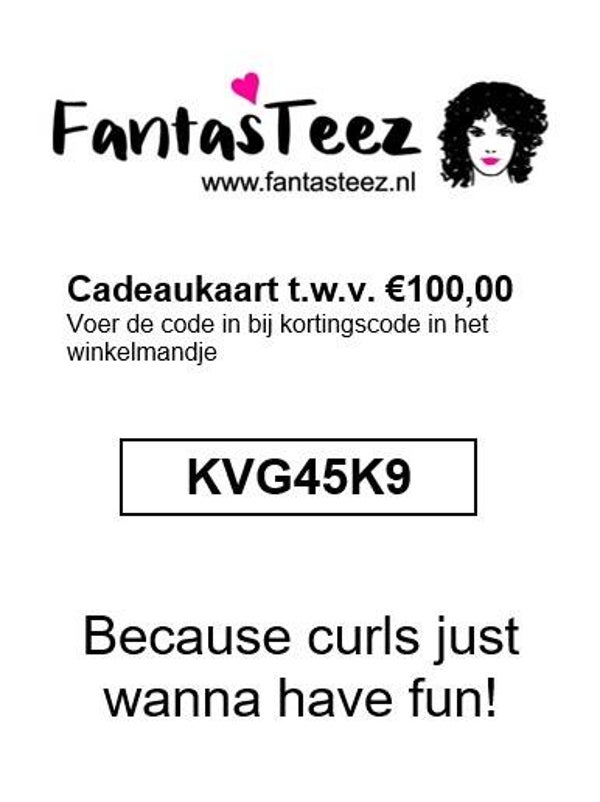 Digitale cadeaubon 100 euro