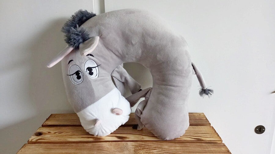 Reisenackenkissen Esel