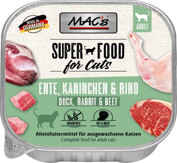 MAC’s CAT Ente, Kaninchen & Rind