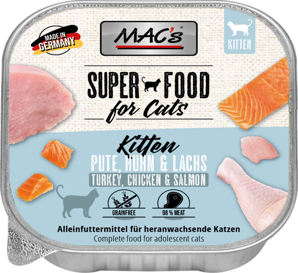 MAC`s Cat Kitten Pute Huhn und Lachs