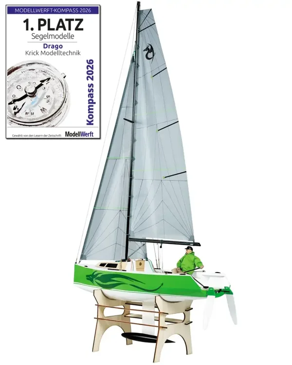Drago RC-Segelboot 1:6 mit Figur (Bausatz)