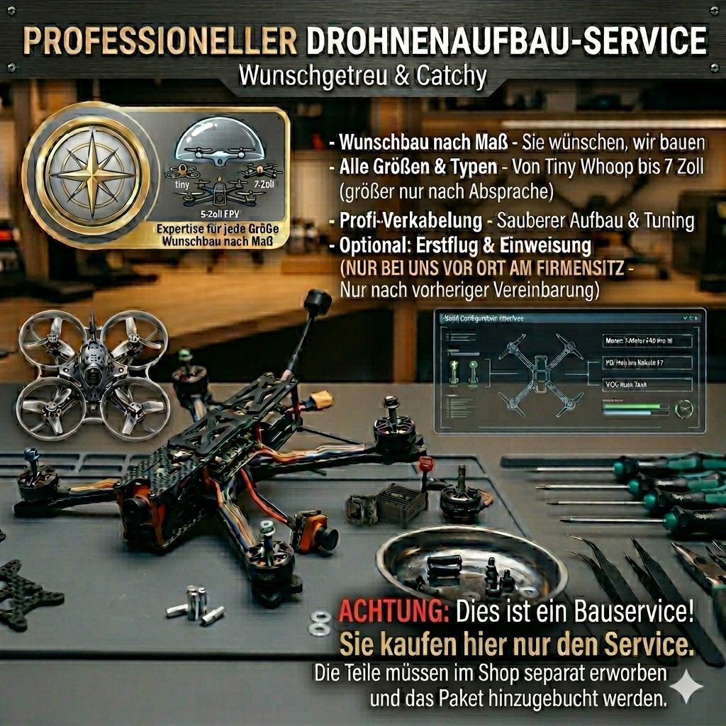 Aufbauservice von FPV Drohnen verschiedener Größen