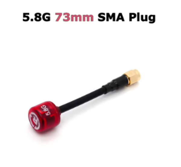 YSIDO Lollipop 4 FPV Antenne 5.8 GHz 73mm – RHCP SMA (High Gain 3 dBi)