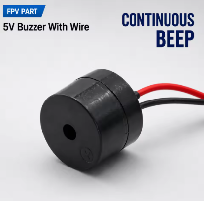 5V Aktiver Buzzer mit Kabel (2300Hz / 25mA) – Modellfinder für FPV Copter