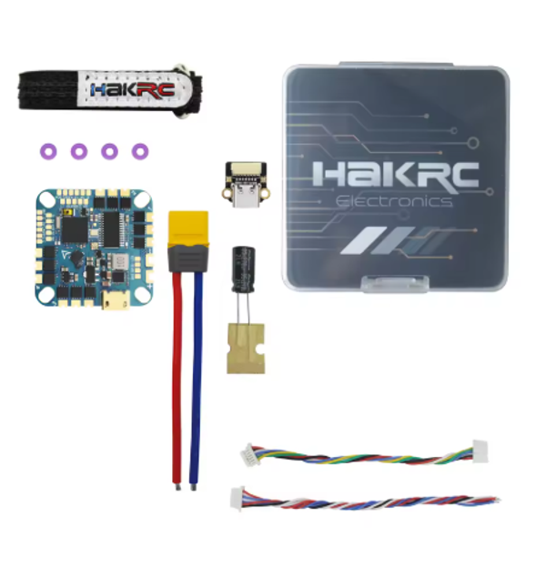 HAKRC F411 AIO F4126 Flight Controller BLHELI_S 20A/40A ESC Built-in OSD Barometer Current Sensor 2-4S