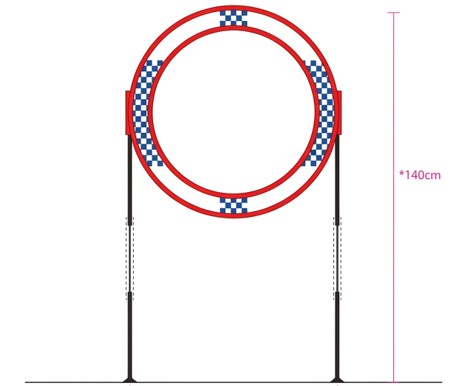 GemFan 78cm Circle Race Gate + Base Tools