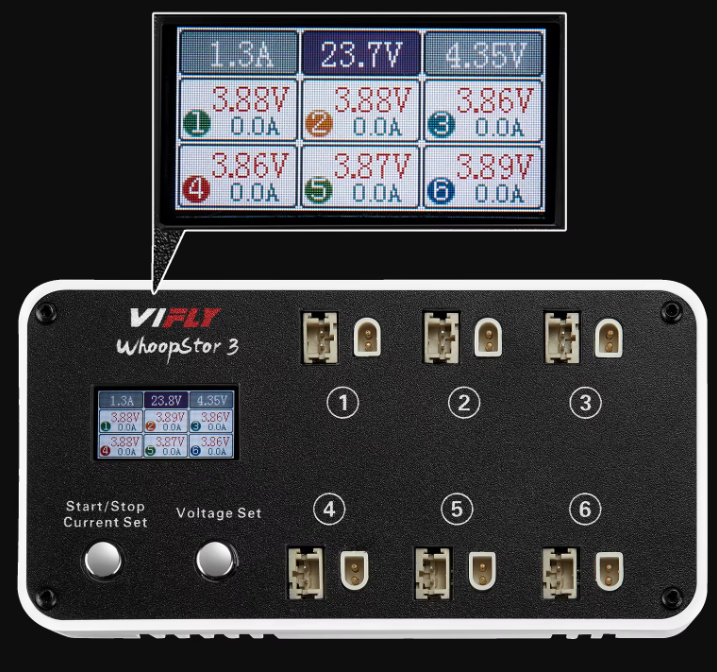 Vifly WhoopStar 3 V3 6-ports 1S Battery Charger